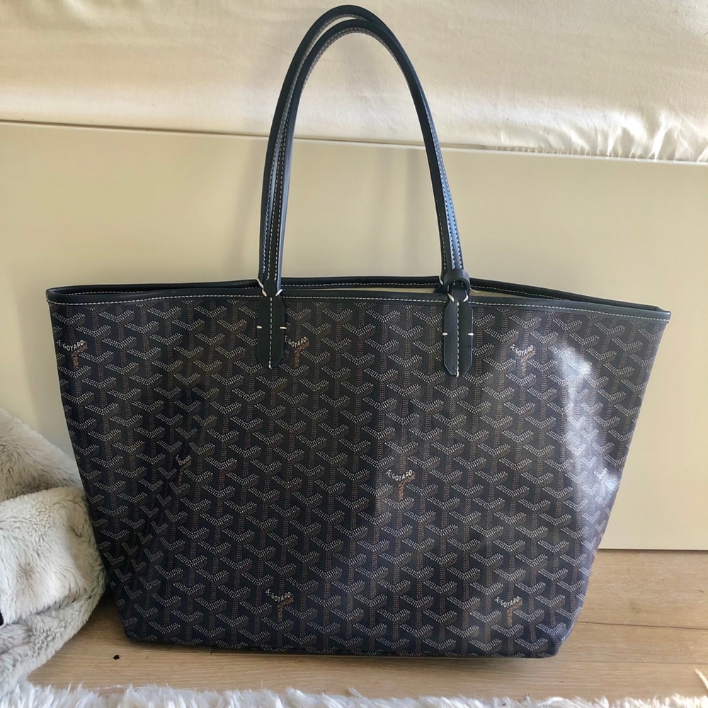 Goyard Navy Blue Tote